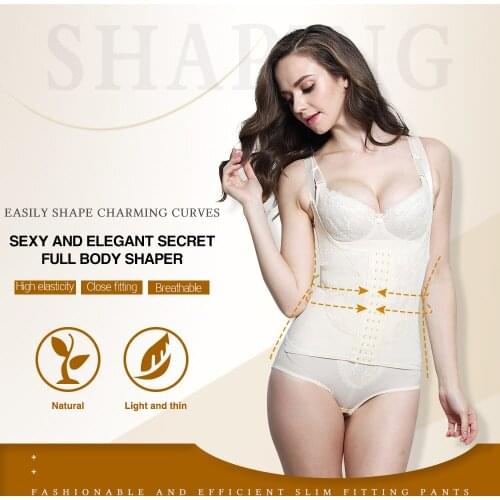 Fajas Colombianas Women Slimming Sheath Belly Open Bust Shapewear Plus Size Bodysuit Thigh Trimmer Full Body Shaper Firm Control