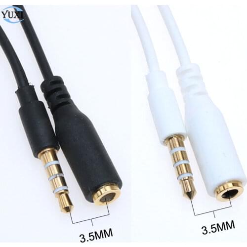 YuXi Earphone Jack 3.5mm Audio Extension Cable Male to Female 20cm Aux Cables for Headphones Computer Phone Cord Extender