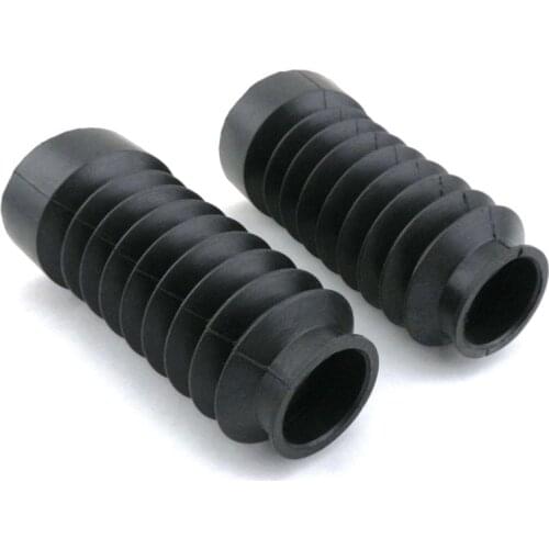 Pack of 2pcs Motorcycle Fork Cover Gaiters Gators Boots Black Shock Boot 33X50X130mm