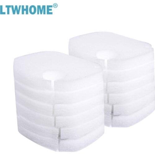 LTWHOME Compatible Polyfiber Floss Pad Replacement for OCF4, 5, 14, 15, Marlin Canister Filter