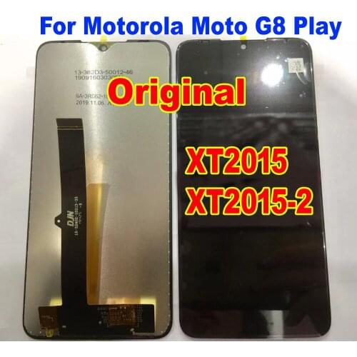 Original Best Glass Panel LCD Display Touch Screen Digitizer Assembly Sensor For Motorola Moto G8 Play One Macro Phone Pantalla