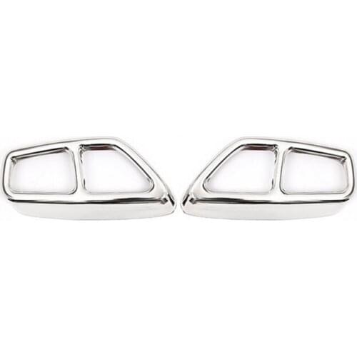 Fit for 2018 BMW 5 Series 6 Series GT 4 Out Tail Throat Modification Decorative Stainless Steel 2-piece Se