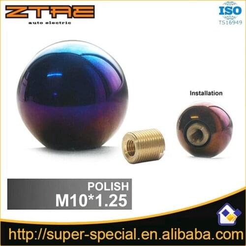 Polish Full Titanium shift knobs/Jdm gear knob/knob handle For Mitsbishi Mazda Infiniti Nissan Hyundai M10 x 1.25