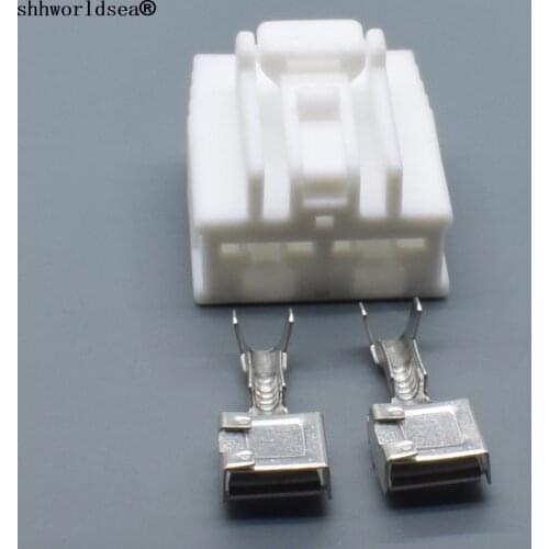 Shhworldsea 2 pin 7.8mm auto wiring harness plug automotive electrical plastic unsealed connector plug