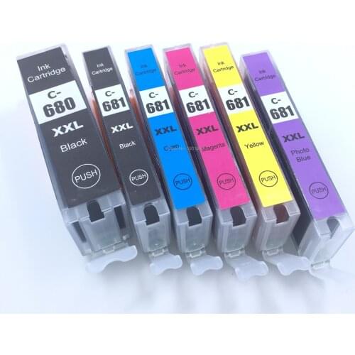 YOTAT Compatible PGI680 Ink Cartridge PGI-680 CLI-681 For Canon PIXMA TR7560 TR8560 TS6160 TS8160 TS9160 printer