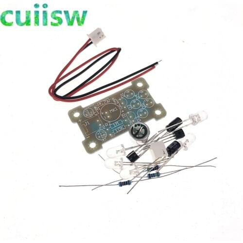 Sound Control LED Melody Lamp Electronic Production DIY Kits Suite New green LED (Bulk)