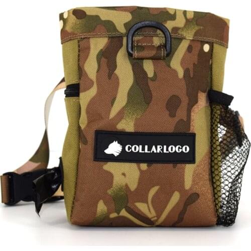 New Design Waterproof Camouflage Oxford Fabric Pet Dog Treat Training Pouch Snacks Bag Waist Shoulder Strap Poop Bag Dispenser