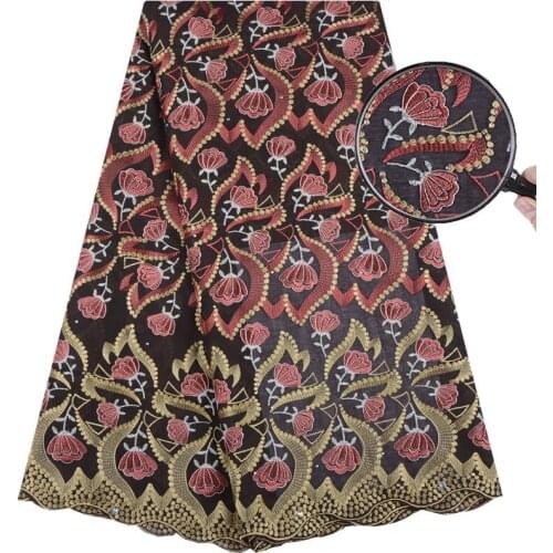 2019 High Quality Cotton Lace African Nigerian Lace Fabric Swiss Voile Lace Flowers Swiss Voile Lace In Switzerland Dresses 1547