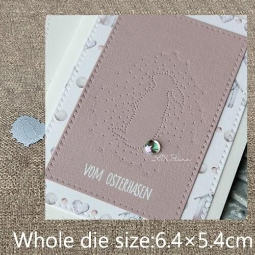 XLDesign Craft Metal Cutting Die stencil mold Easter rabbit frame decoration scrapbook Album Paper Card Craft Embossing die cuts