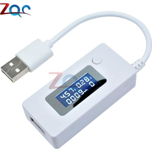 LCD USB Tester Voltmeter Ammeter Mobile Phone Power Bank Charger Voltage Current Capacity Tester Meter DC 4 -30V 50 -3000mA