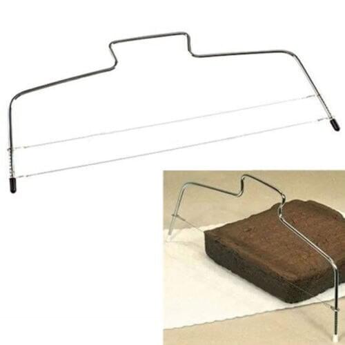 1Pcs Kitchen Cake Tools Cutters Leveler Wire Slicer Cake Cutter Bread Cutting Leveller Decorating Divider Slicer Tool UK