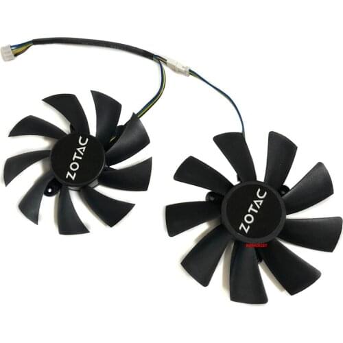 100MM GAA8S2U 87MM GA92S2H 4Pin GPU Cooler Fan For ZOTAC GTX 1080 Ti MINI HA 1070 Ti MINI Dual Graphic Card Cooling Fan