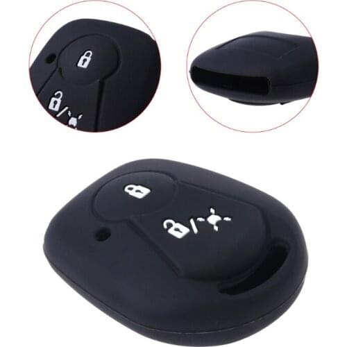 2 Buttons Silicone Car Key Fob Cover Case For SSANGYONG ACTYON KYRON REXTON 2