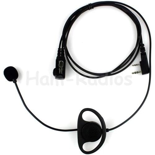2 Pin Earpiece Mic for Kenwood Radio QUANSHENG PUXING WOUXUN HYT TYT BAOFENG UV5R 888S KENWOOD New