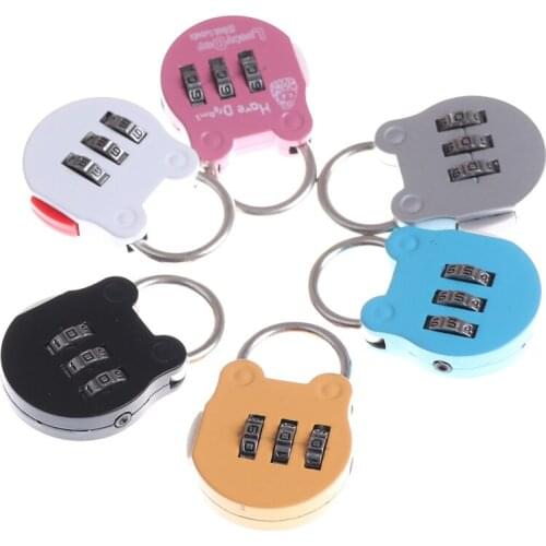 2pcs Resettable 3 Dial Digit Combination Suitcase Padlock Luggage Password Code Lock