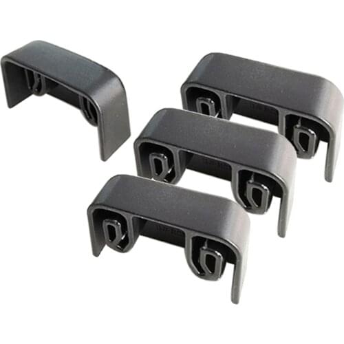 4x Rear Seat Slide Rails Functional Modification Vehicle Soft Plastic Plugs Accessories, for Tesla Model Y Model 3