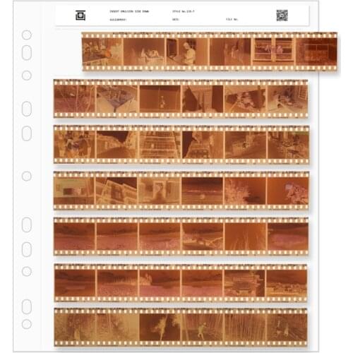 50 Pcs 35mm 135 Negative Pages Sleeves Film Archival Preservers polyethylene
