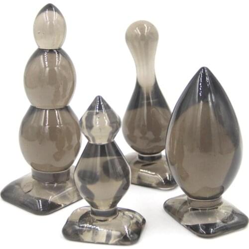 4pcs Set Anal Plug Sex Toys For Woman Men Gay Silicone Jelly Anal Plug Adult Product Prostate Massager Anal Bead Butt Plugs