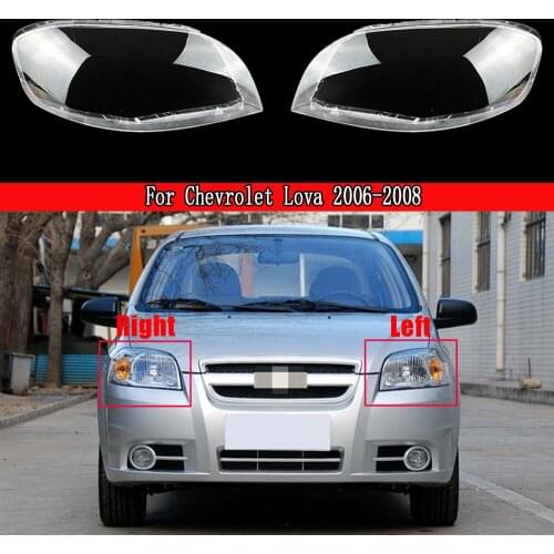 Car Front Headlight Lens Cover Lampshade Glass Lampcover Caps Headlamp Shell For Chevrolet Lova Optra 2006-2008
