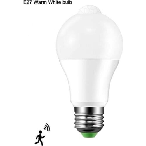 B22 E27 10W Smart Lamp Bulb 85-265V LED PIR Motion Sensor Bulb Human Body Infrared Smart Spotlight Home Party Decor Lighting