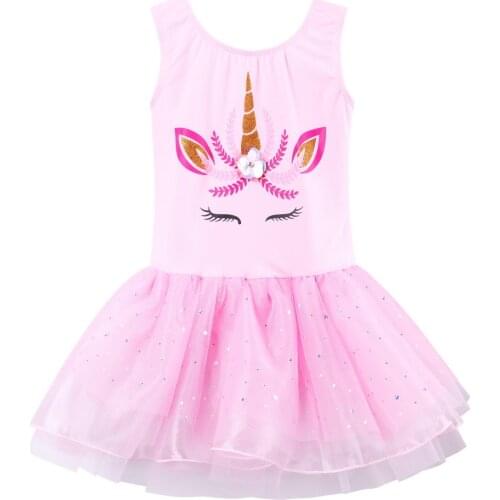 BAOHULU 3-7 Years Girls Ballet Dress Pink Cotton Ballet Tutu for Kids Children Ballerina Dance Costume Flower Girls Dresses