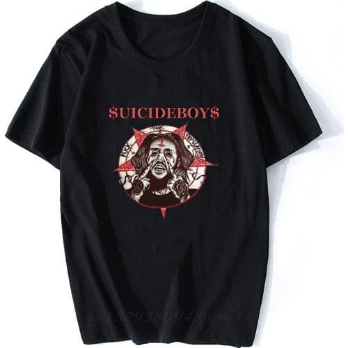 Uicideboy$ T Shirt Suicide Adult Mens T-Shirt Suicideboys Hip Hop Rap Shirt Men Cotton Tee Shirt Classic Cool T Shirt Plus Size