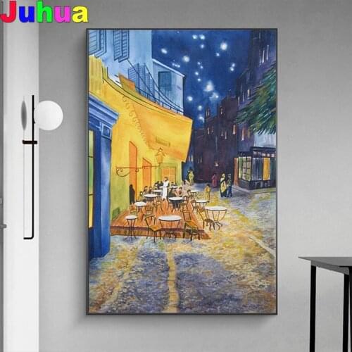 Van Gogh Cafe Terrace At Night full drill 5d Diy Diamond Painting full drill Diamond Embroidery diamond Stitch Mosaic decor