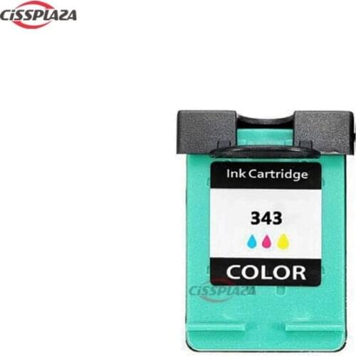 CISSPLAZA 1x compatible For HP 343 ink cartridge PSC 1500 1510 1600 1610 Deskjet 6540 6620 6840 Photosmart C4180 420 22 425 428