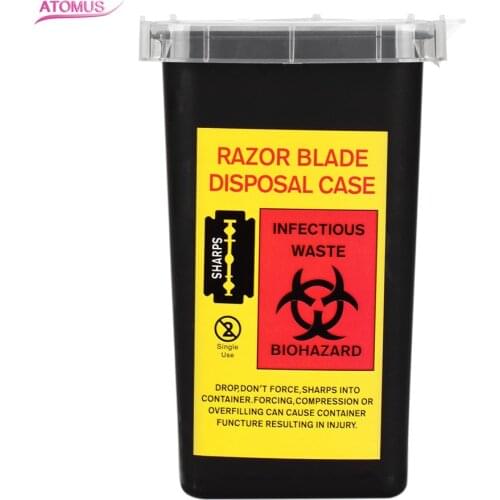1PC Tattoo Medical Capacity Plastic Sharps Container Biohazard Needle Disposale Waste Box Storage Tattoo Equipment Accessories