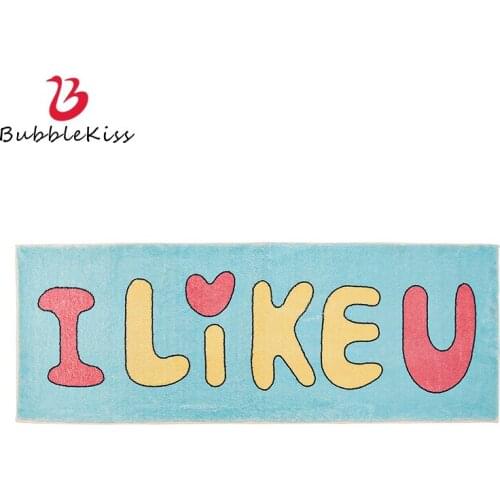 Bubble Kiss Carpet Cartoon Bedroom Soft Lamb Wool Home Decor Rugs Bathroom Living Room Coffee Table Thick Absorbent Floor Mats