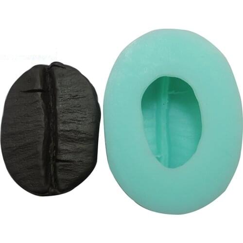 Creative Coffee Bean Shape Silicone Mold Soap Making For Handmade Essential Oil Soap Mould DIY Soap Handmade Silicone Forms Mold