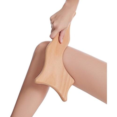 Beech Scraping Board Wooden Guasha Massage Tool For Neck Body Meridian Gua Sha Lymphatic Drainage Muscle Relax Scraper