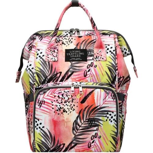 Fashion Women Bags Mom Baby Multi-function Diaper Backpacks Cartoon Print Baby Nappy Backpack Large Capacity Nursing Bag for Kid