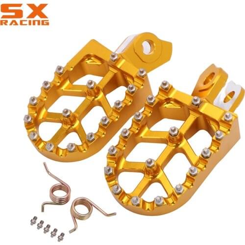 Motorcycle CNC Foot Pegs Rests Pedal Footpegs Footrests For Suzuki RMZ250 RMZ 250 2010 2011 2012-2018 RMZ450 RMZ 450 2008-2018