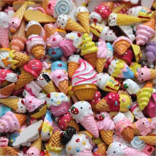 30 mixed resin accessories ice cream blessing bag diy childrens hair accessories accessory kit
