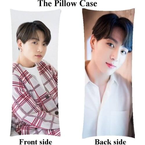 New woman girl body pillowcase girl long JungKook pillow cover case Custom gift for birthday