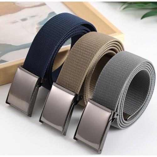 New Mens and Womens Stretch Fabric Belt Knit Breathable Canvas Belt Fashion Belts for Women Luxury Designer Brand