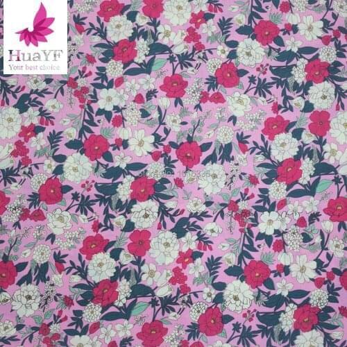 Hot Sale Floral Designs 100% Cotton Fabric Twill Decoration Home Textile Tela Scrapbooking Tissue Bedding Quilting Patchwork