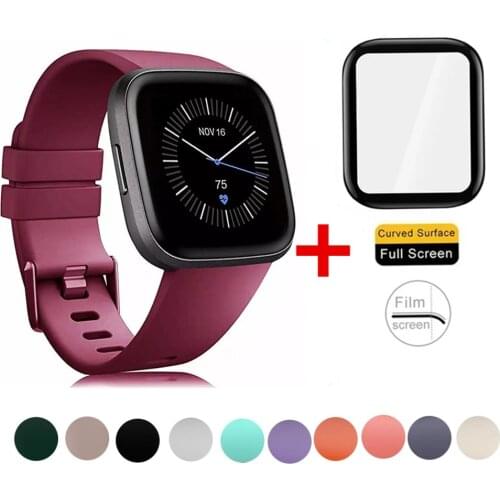 Replacement Band For Fitbit Versa 2/Versa Lite Starp Soft Silicone Waterproof Wrist Accessories Strap For Fit bit Versa Bracelet