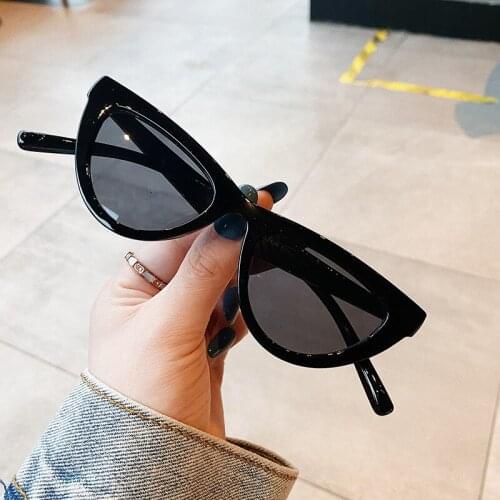 Cat Eye Sunglasses Woman Retro Sun Glasses for Women Cmaos Fahsion Trendy Street Shot Simple Eyewear Lady Uv400 Zonnebril Dames