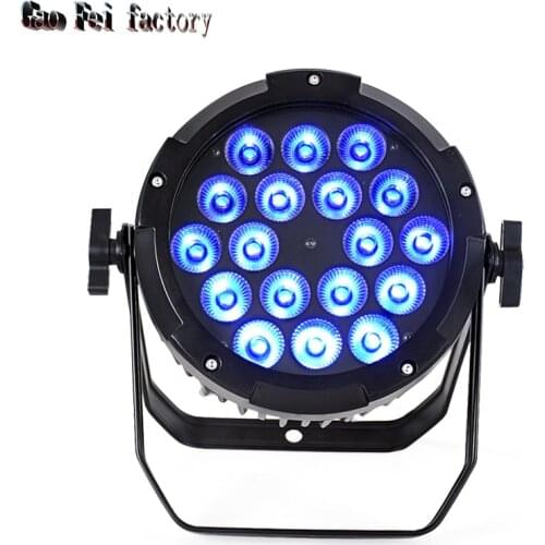 Waterproof LED Par Light 18X18W RGBWA+UV 6In1 By Dmx512 Control Lyre Wash Sound Activated Professional Dj Outdoor Entertainment