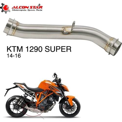 Alconstar Motorcycle Exhaust Muffler Escape Modified Connector Middle Link Pipe For 60mm KTM 1290 Super 2014-2016