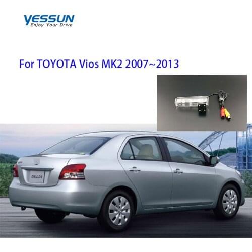 Yessun License plate rear camera For TOYOTA Vios MK2 2007~2013 Car Rear View camera Parking Assistance
