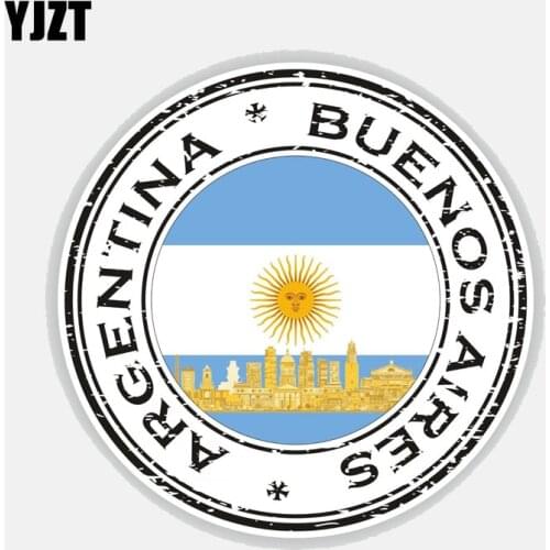 YJZT 11CM*11CM Argentina Buenos Aires Helmet Accessories Decal Car Sticker 6-2796