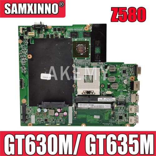 Z580 mainboard For Lenovo Z580 HM76 USB3.0 DALZ3AMB8E0 GT630M/GT635M laptop motherboard USB3.0 Test work 100% original