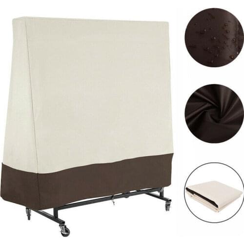 For Ping Pong Outdoor Table Dust Covers Protector 210D Heavy Duty Waterproof UV Resistant Tennis PingPong Table Storage Cover