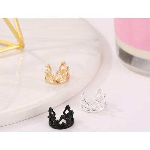 Crown Ear Clip Fashion Crown Pattern Heart Shaped Non Piercing Clip On Earring Ear Cuff Ear Clip Earcuff Clips Women Jewelry