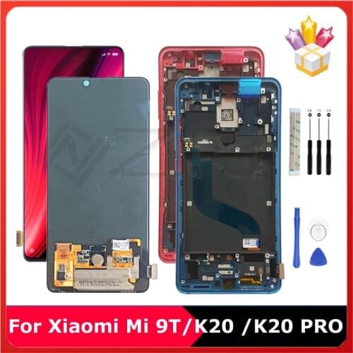 For Xiaomi Mi 9T Pro mi9t LCD for Redmi K20 Pro Display Touch Screen K20 Digitizer Assembly Parts M1903F10G M1903F11G With Frame