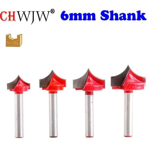 1PC 6mm Shank CNC tools solid carbide round nose Bits Round Point Cut Bit Shaker Cutter Tools For Woodworking