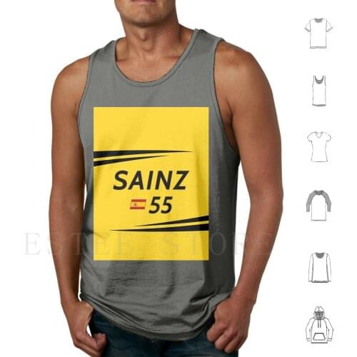 2017-#55 Sainz Tank Tops Vest Carlos Sainz Sainz Carlos Sainz Jr Motorsport Racing Spain Racing Driver